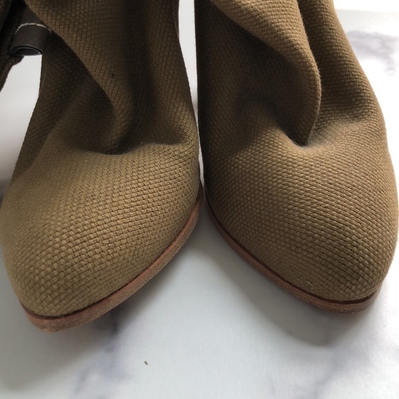 Reed Krakoff Made in Italy Brown Fabric Long Boots Size EU 39/ US 8.5 - Picture 4 of 15